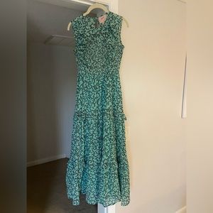 Banjanan teal and black dress